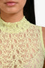 Frame Mint Green Lace Sleeveless Mock Neck Top Size XS
