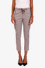 Brunello Cucinelli Brown Pinstripe Cargo Pants Size US 6