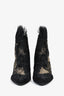Jimmy Choo Black Lace Heeled Booties Size 38.5