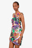 Ba&sh Multicolour One Shoulder Coral Mini Dress Size L