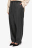 Sofie D'Hoore Grey Wool Drop Waist Trousers Size 42