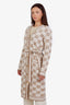 Gucci 2024 Brown Wool GG Logo Belted Cardigan Size XS