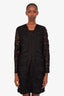 Maje Black Crochet Jacket Size 38