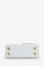 Jacquemus White Leather Braided Top Handle Micro Bag