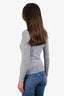 Renggli Grey Cashmere Polo Top Size XS