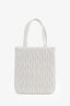 Miu Miu White Leather Top Handle Bag with Strap