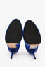 Jimmy Choo Blue Suede Ankle Booties Size 38.5