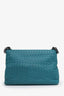 Bottega Veneta Teal Intrecciato Leather Olimpia Bag