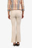 Gucci Beige Flare Logo Pants Size 38