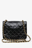 Pre-loved Chanel™ 1994 94 Vintage Black Patent Square Classic Quilted Bag