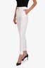 Dolce & Gabbana White Wool Tapered Trousers Size 40