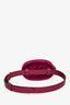 Gucci Purple Velvet Matelassé GG Marmont Belt Bag