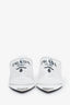 Prada White PVC Vinyl Logo Mules 36