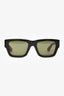 Gucci Black/Green/Red Acrylic Rectangular Logo Sunglasses
