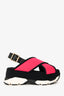 Marni Pink Fussbett Neoprene Platform Slingback Sandals Size 35