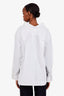 Balenciaga White Oversized Button Down Shirt Size 34