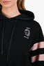 Miu Miu Black/Pink Cotton 'Unicorn Not Nice' Embroidered Hoodie Size XS