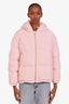 Miu Miu 2021 Pink Virgin Wool Bomber Jacket Size 36