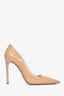 Prada Nude Saffiano Leather Pointed Toe Heel Size 39