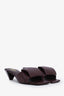 Loewe Burgundy Leather Origami 45 Sandals Size 35