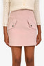 Maje Light Pink Corduroy Jupe Mini Skirt Size 36