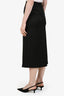 Maison Margiela MM6 Black Wool Blend Maxi Skirt 38