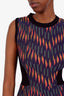 M Missoni Black Multicolour Printed Knee-Length Dress Size 0