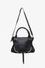 Chloe Black Leather Medium Marcie Shoulder Bag With Strap