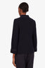 Gucci Navy Wool Tweed Horsebit Jacket Size 40