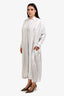 Jil Sander White/Blue Striped Shirt Dress Size 38
