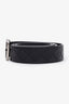Bottega Veneta Black Intrecciato Leather Belt Size 90 36