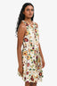 Ulla Johnson White Multicolour 'Brienne' Mini Dress Size 4