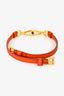 Prada Orange Saffiano Leather Mini Sound Top Handle Bag