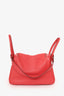 Hermès 2010 Red Clemence Leather Lindy 26 Palladium Hardware