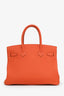 Hermès 2014 Orange Togo Leather Birkin 30 with GHW