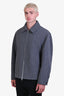Theory Grey Wool Zip Jacket Size L Men's