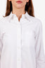 Thom Browne Oxford Grosgrain Placket Shirtdress Size 36