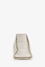 Pre-Loved Chanel™ 2016 White Glazed Leather Small Deauville Shopping Tote
