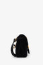 Gucci Black Velvet GG Marmont Small Shoulder Bag
