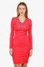 Just Cavalli Pink Embellished Short Dress Size 40