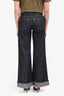 Louis Vuitton Dark Blue Denim Monogram Cuffed Jeans Size 36