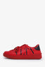Valentino Red Leather Vltn Sneaker Size 41