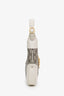 Gucci White Leather GG Supreme Small Jackie 1961 Shoulder Bag with Strap