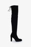 Stuart Weitzman Black Suede Knee High Boots Size 6