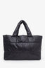 Pre-loved Chanel™ 2011 Black Quilted Nylon Medium Coco Cocoon Tote