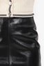 Dorothee Schumacher Black Patent Lambskin Leather Mini Skirt Estimated Size S