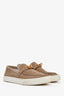 Hermès Taupe Suede 'Game' Slip On Sneakers Size 38.5