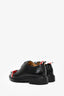 Thom Browne Black Leather Bow Detail Loafers Size 36.5