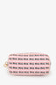 Miu Miu Pink Re-Nylon Logo Print Pattern Mini Bag