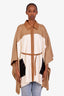 Mackage Beige/Cream Wool 'Molly' Studded Wool Cape Jacket Size XS